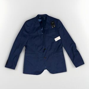 JF J Ferrar Blazer Mens 42R Slim Stretch 2-Button Suit Jacket Coat Dark Blue NWT